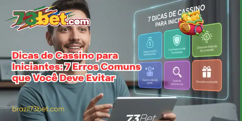 Um jogador iniciante de cassino aprendendo dicas e estratégias em um computador